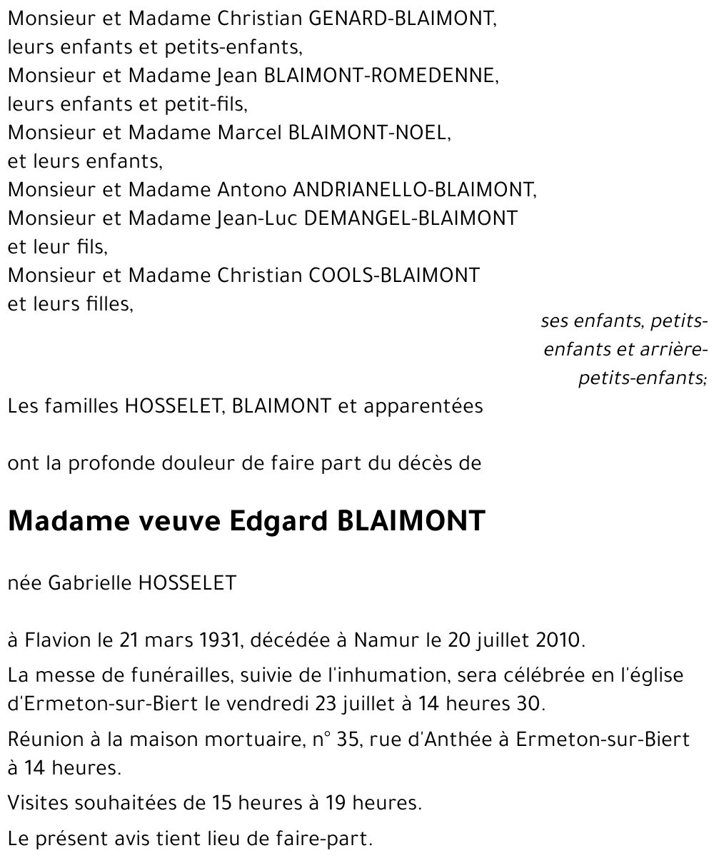 Edgard BLAIMONT