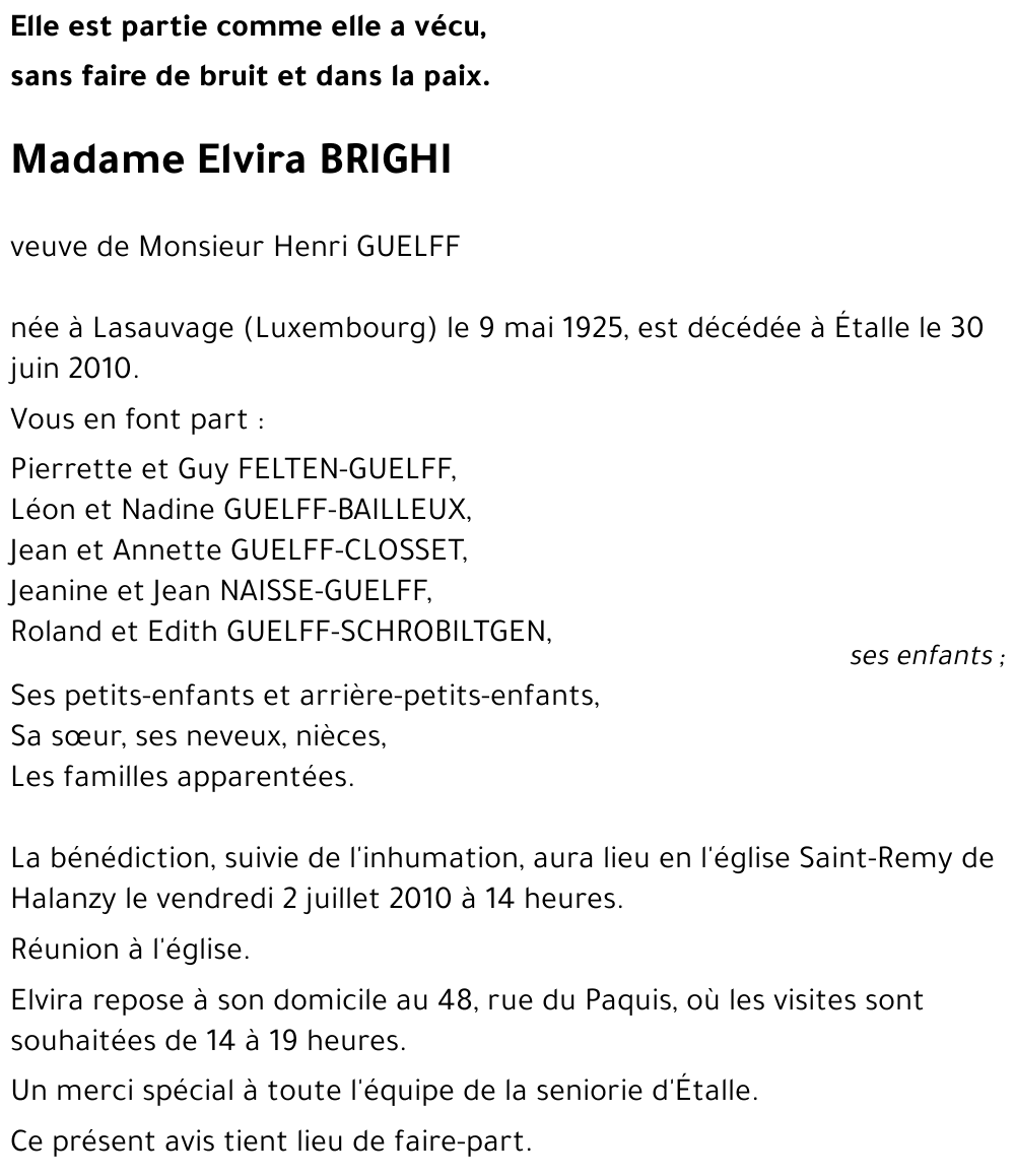 Elvira BRIGHI