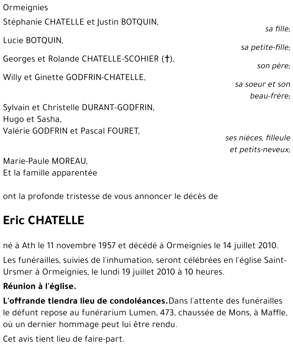 Eric CHATELLE