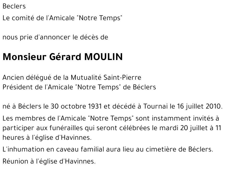 Gérard MOULIN