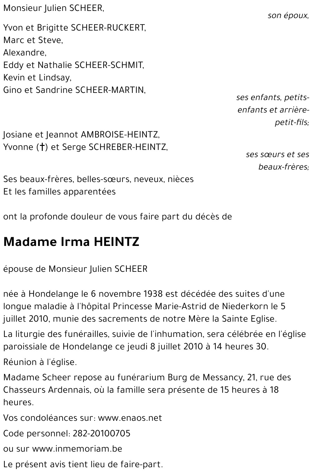 Irma HEINTZ