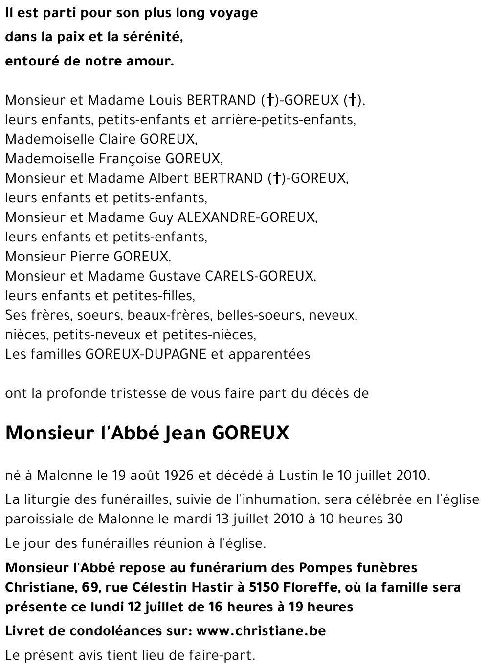 Jean GOREUX