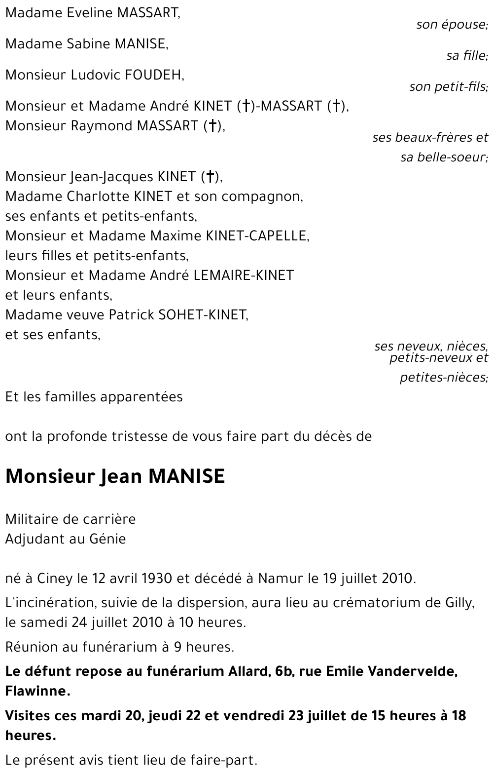 Jean MANISE