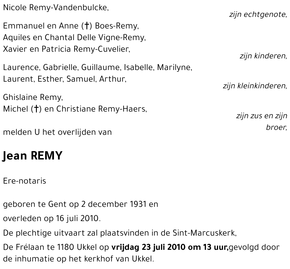 Jean REMY