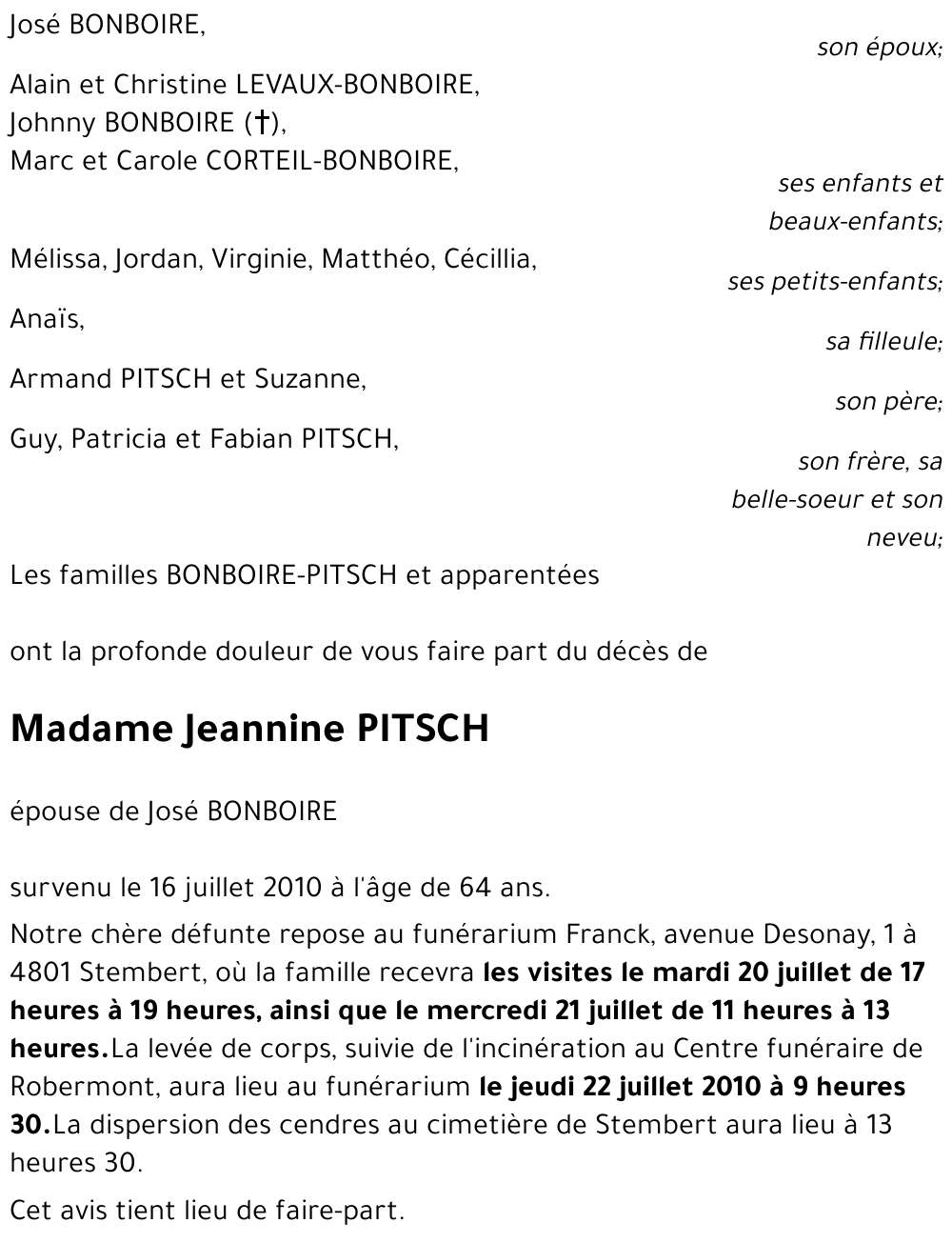 Jeannine PITSCH