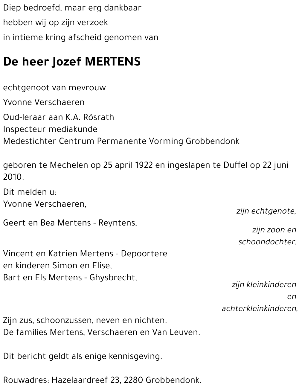 Jozef MERTENS