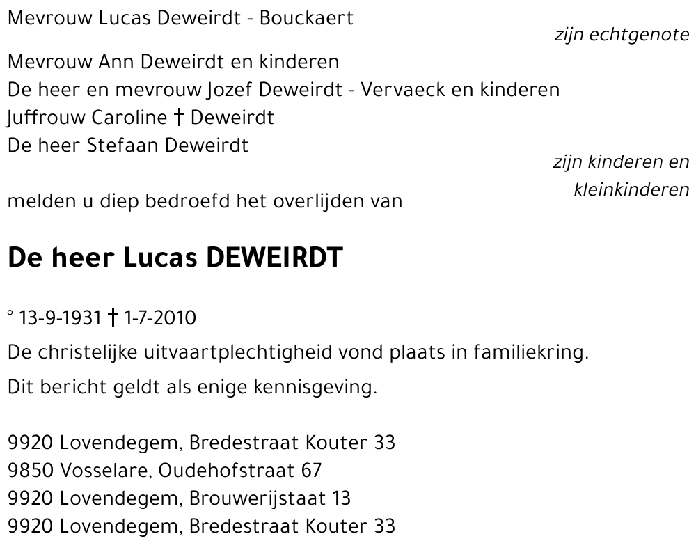 Lucas DEWEIRDT