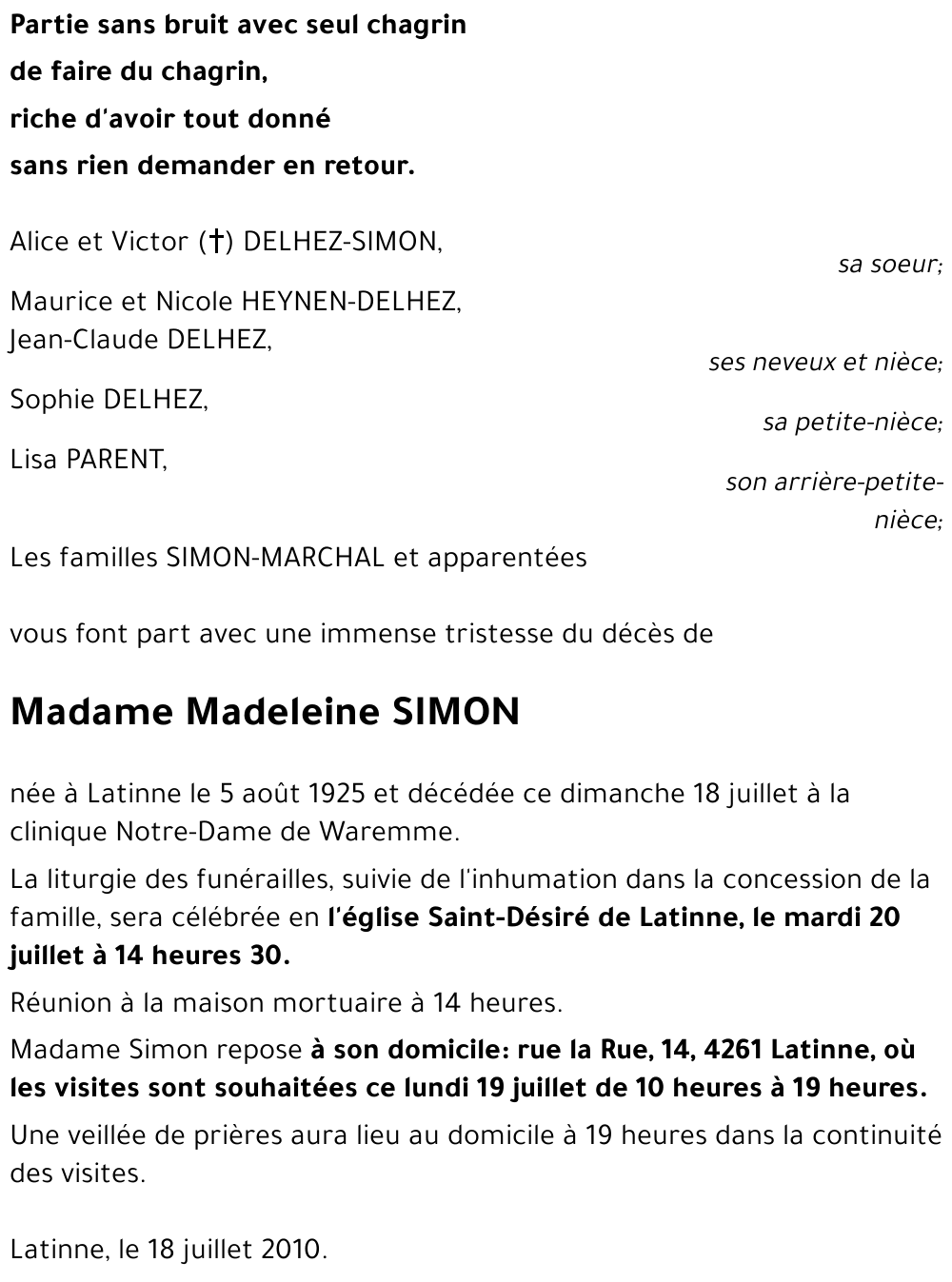 Madeleine SIMON