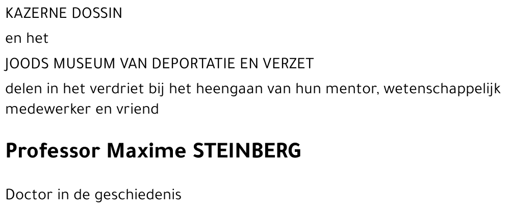 Maxime STEINBERG