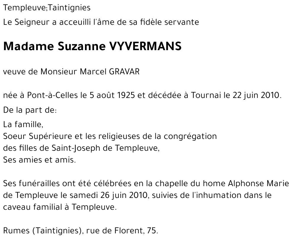 Suzanne VYVERMANS