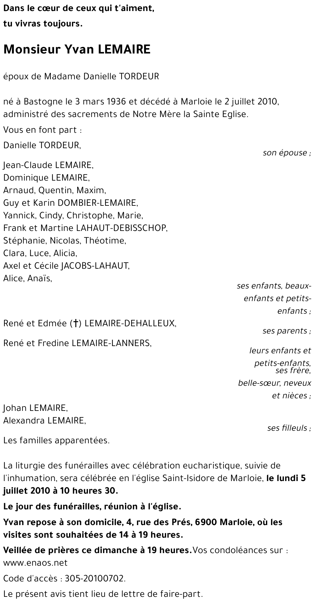 Yvan LEMAIRE
