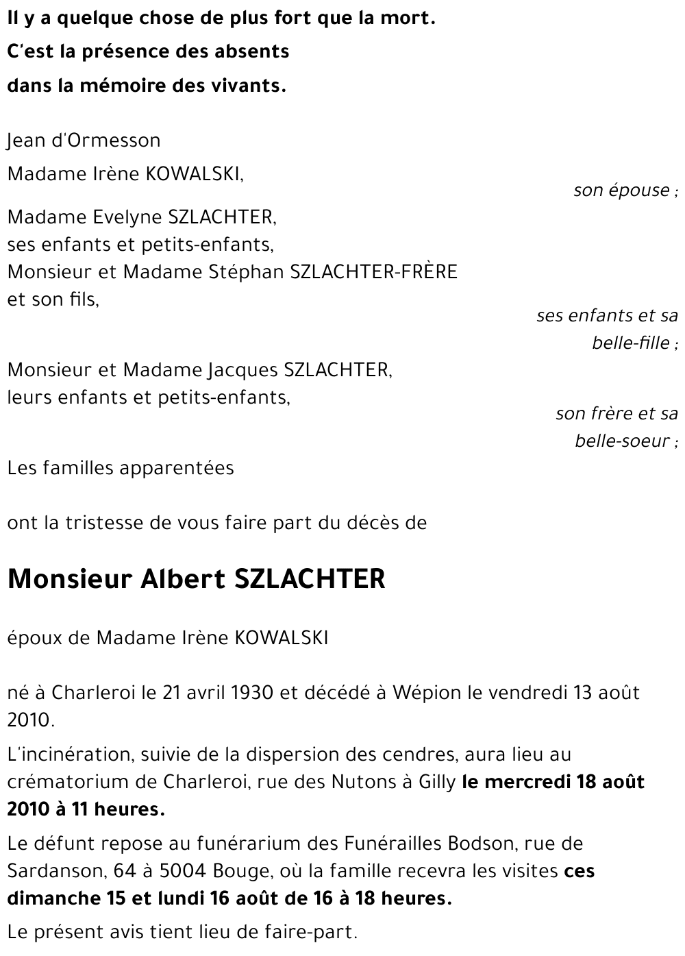 Albert SZLACHTER
