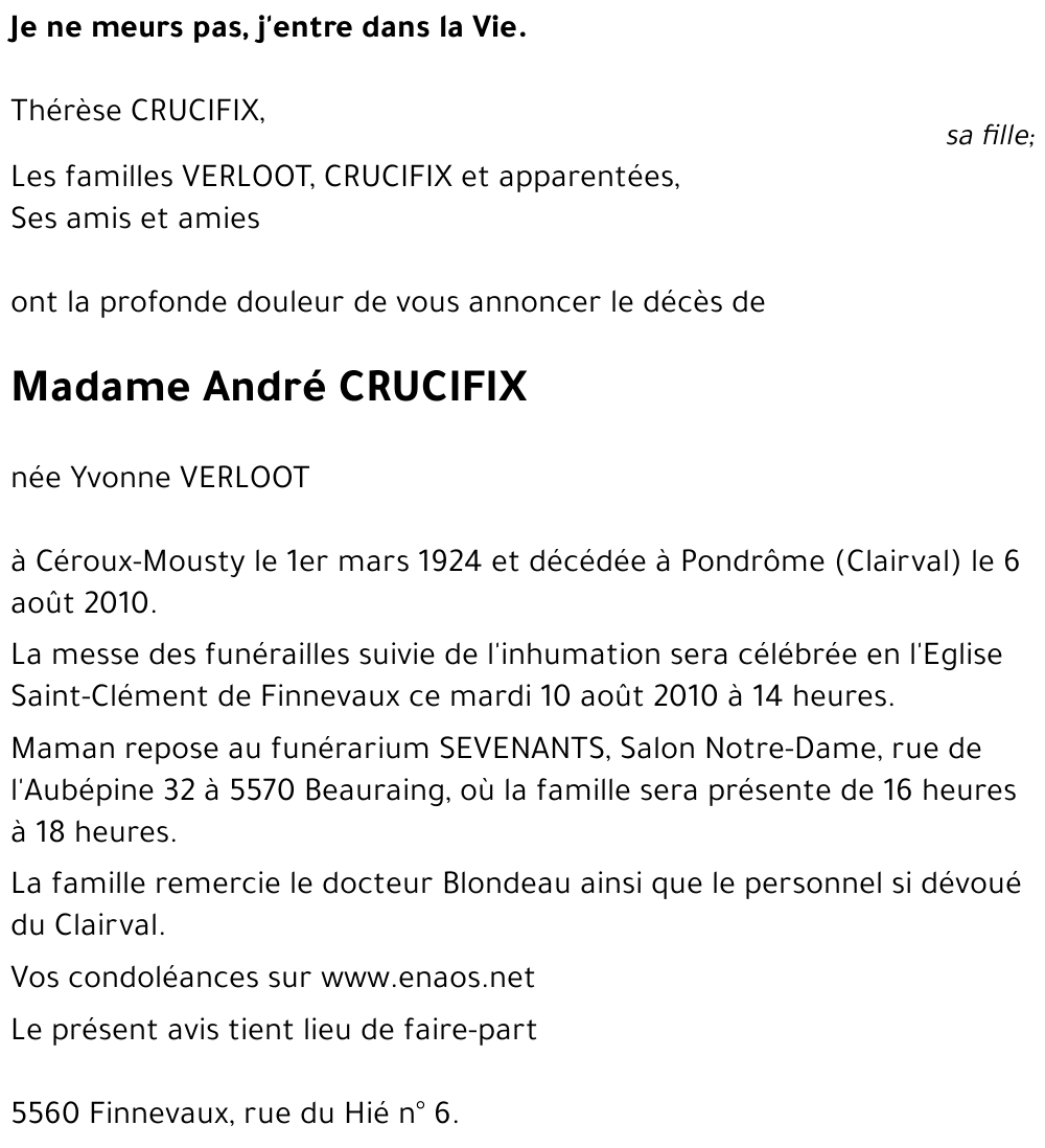 André CRUCIFIX