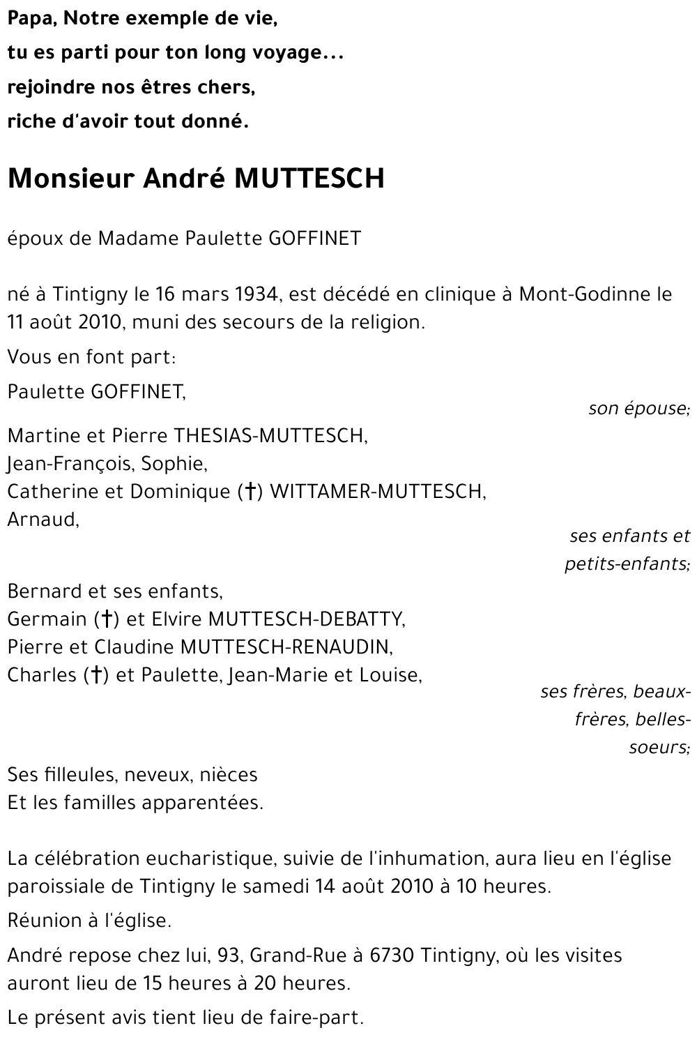 André MUTTESCH