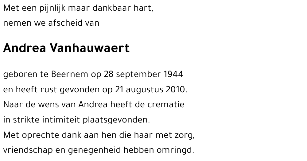 Andrea Vanhauwaert