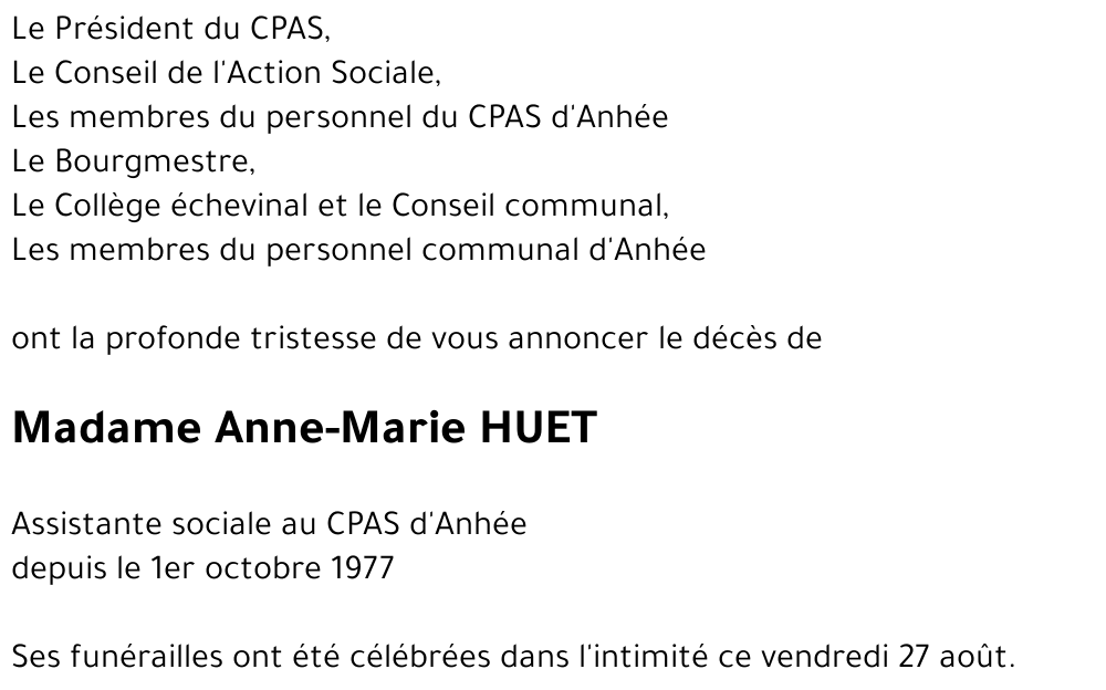 Anne-Marie HUET