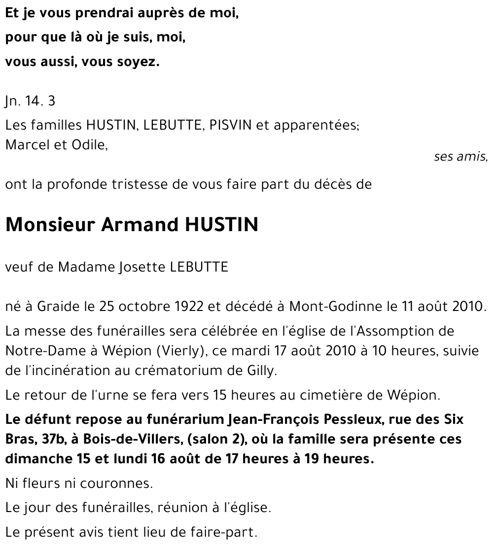 Armand HUSTIN