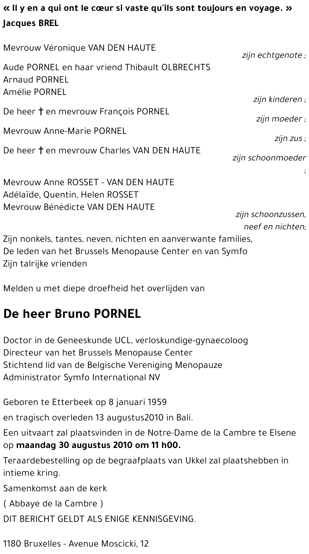 Bruno PORNEL