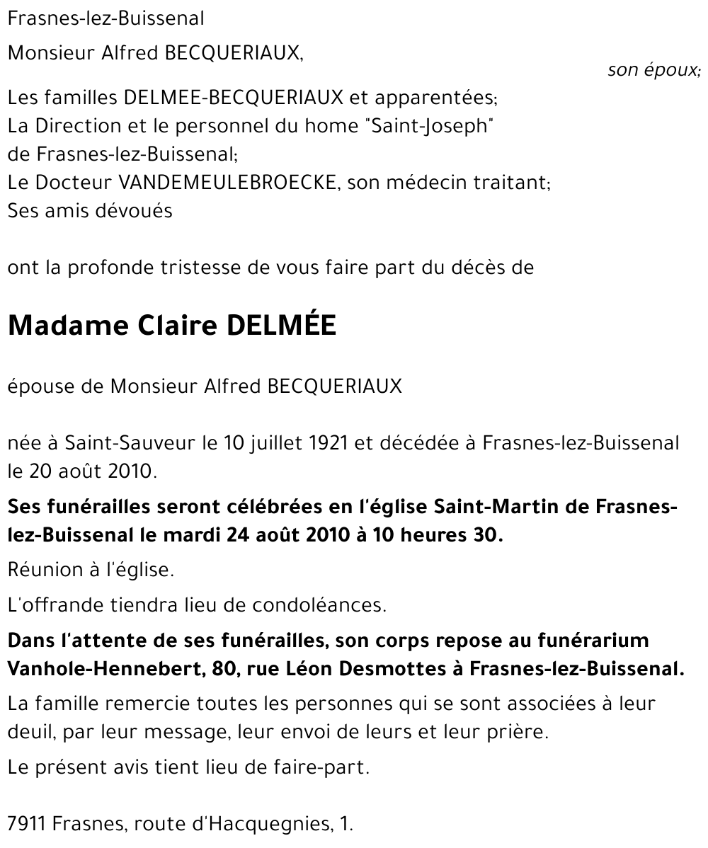 Claire Delmée