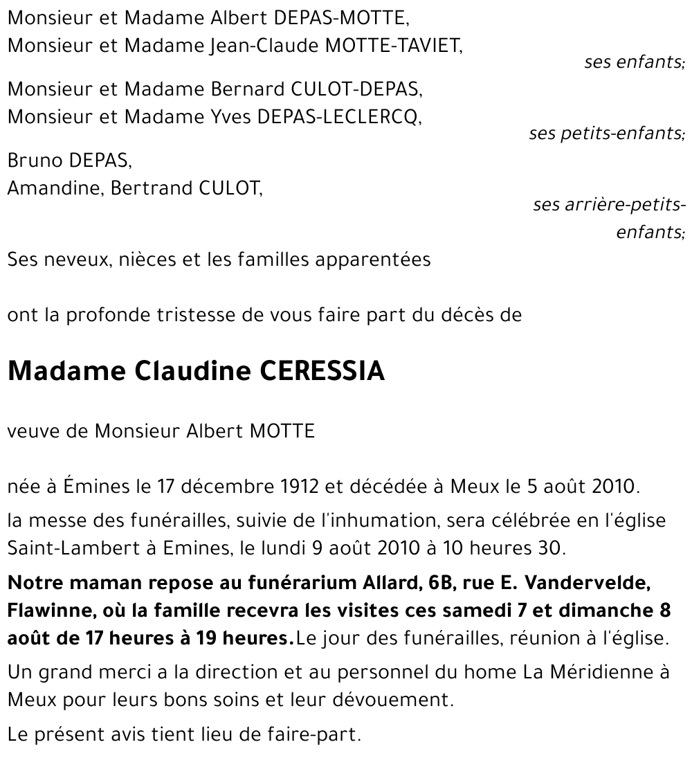 Claudine CERESSIA