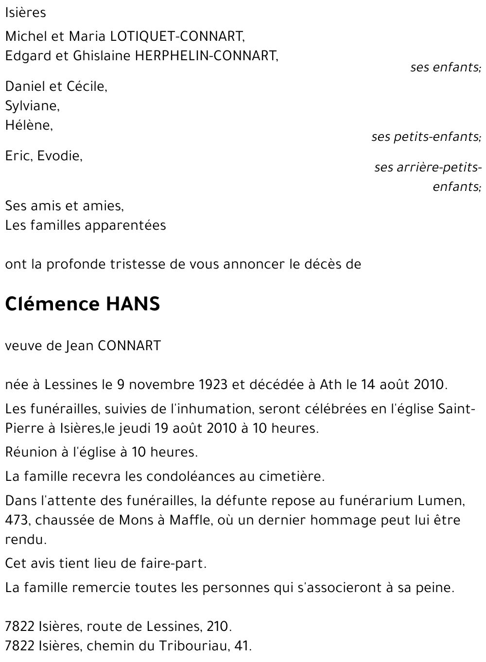 clémence HANS