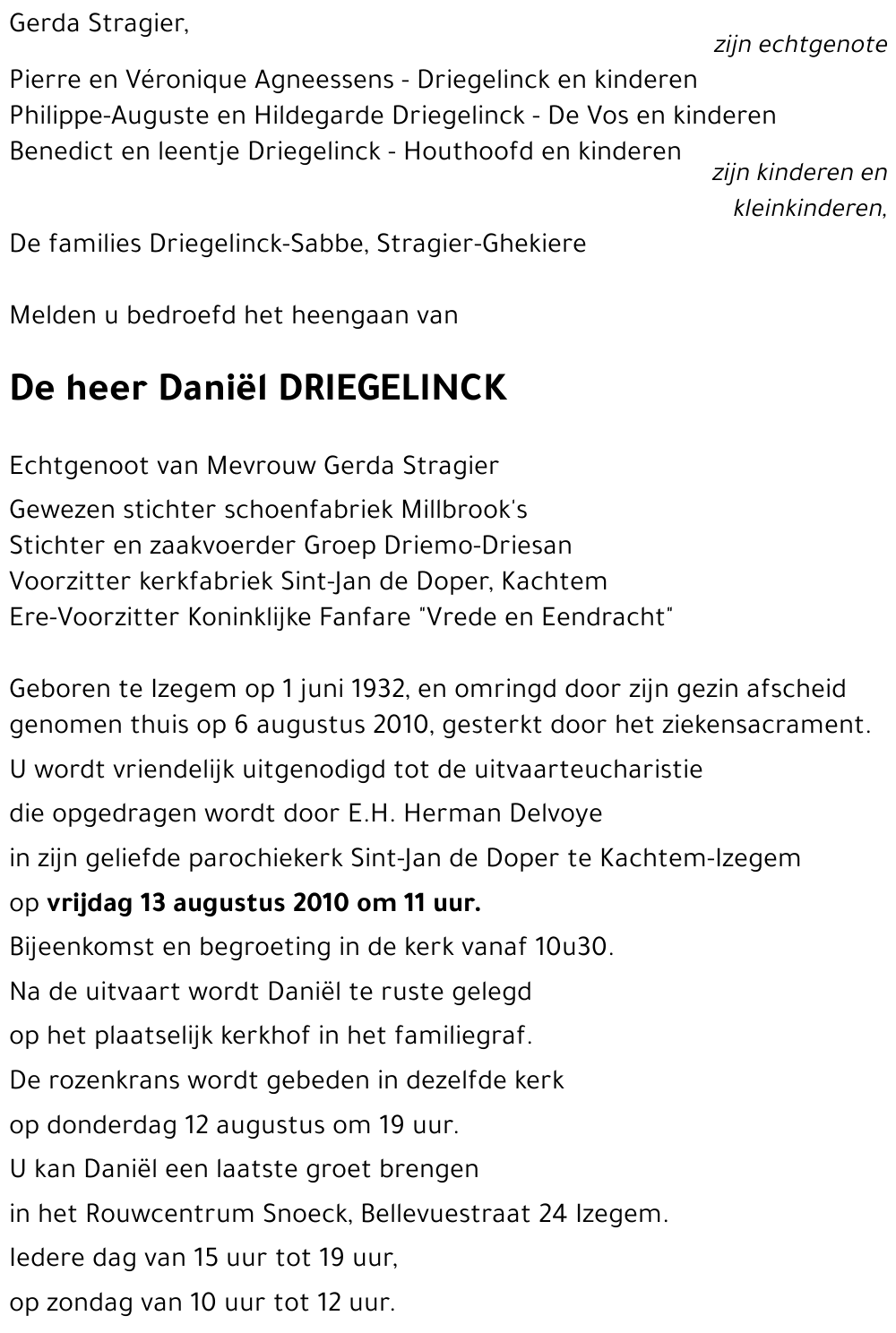 Daniël DRIEGELINCK