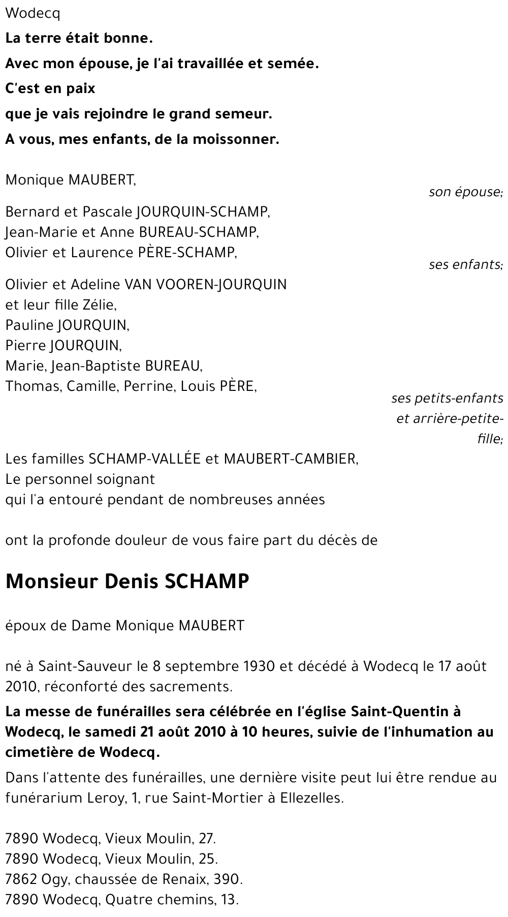 Denis SCHAMP