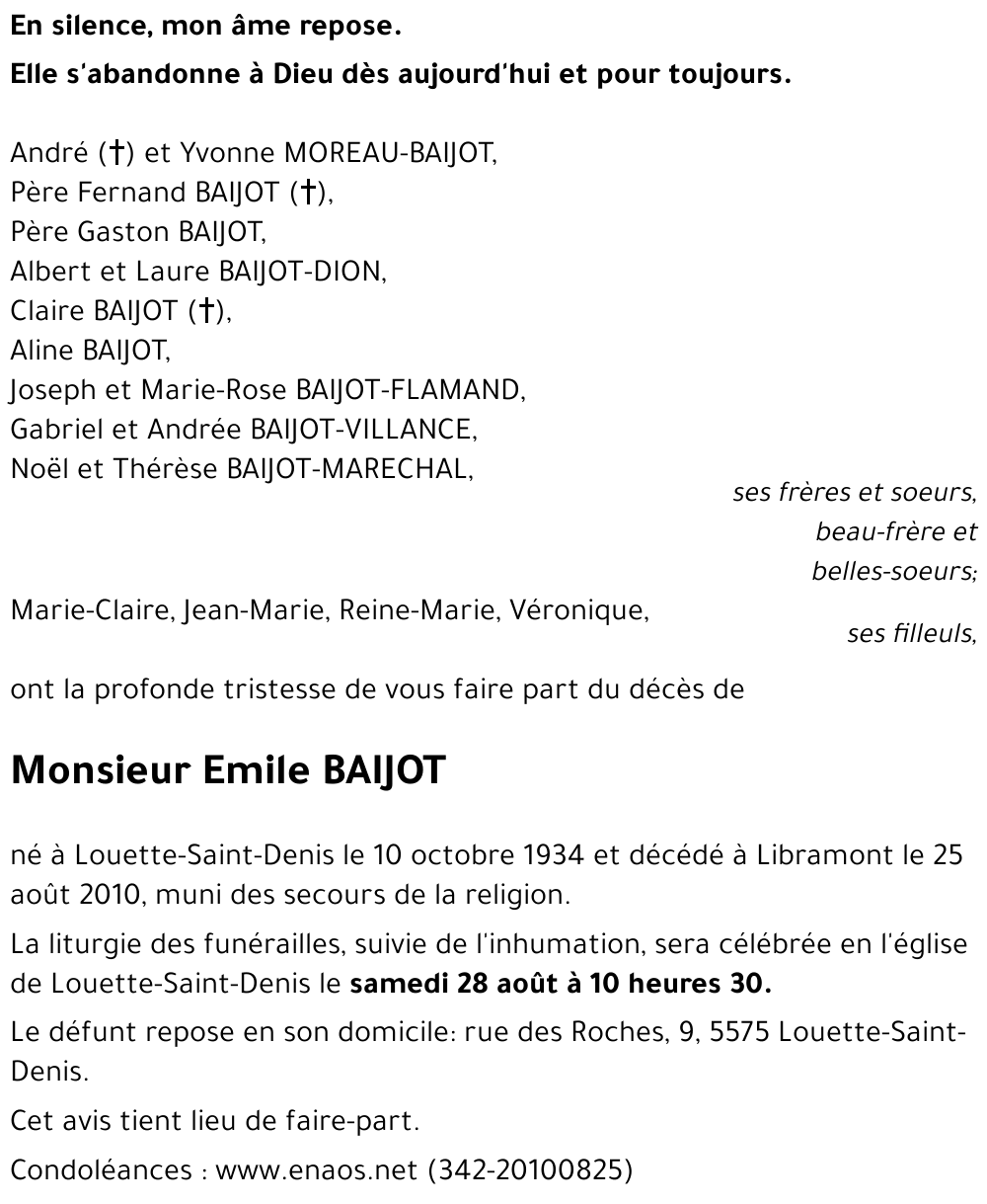 Emile BAIJOT