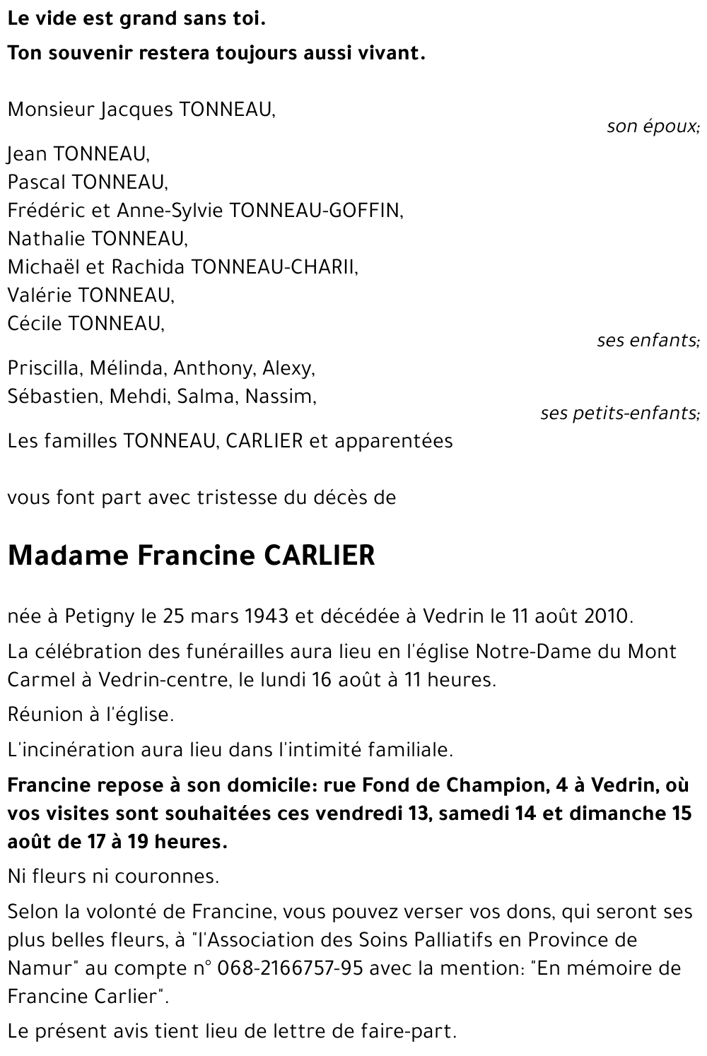 Francine CARLIER