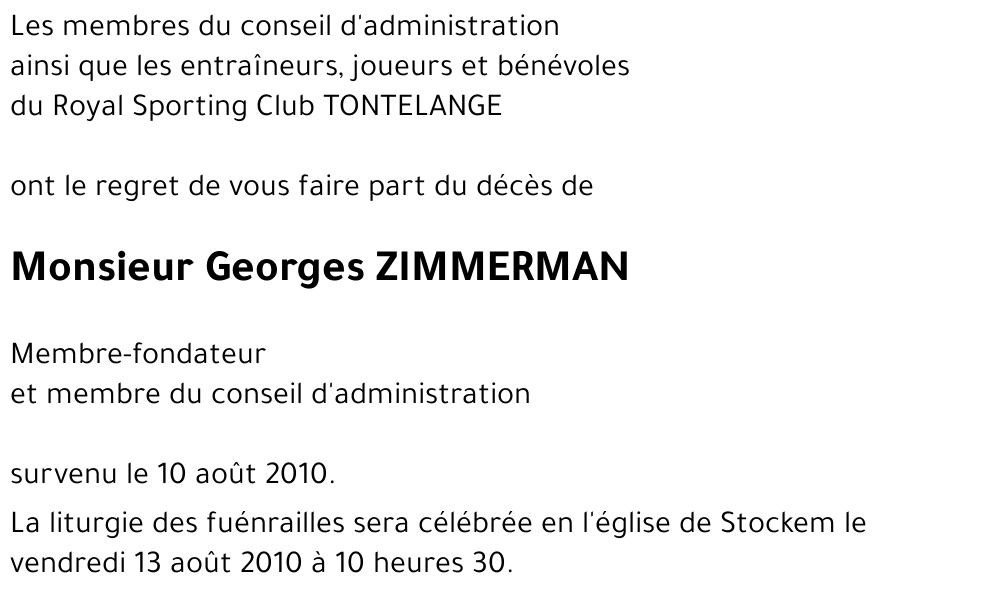 Georges ZIMMERMAN