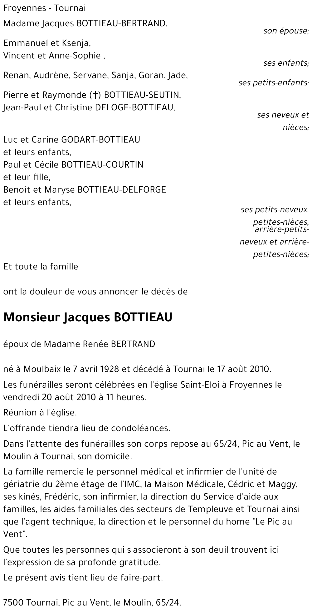 Jacques BOTTIEAU