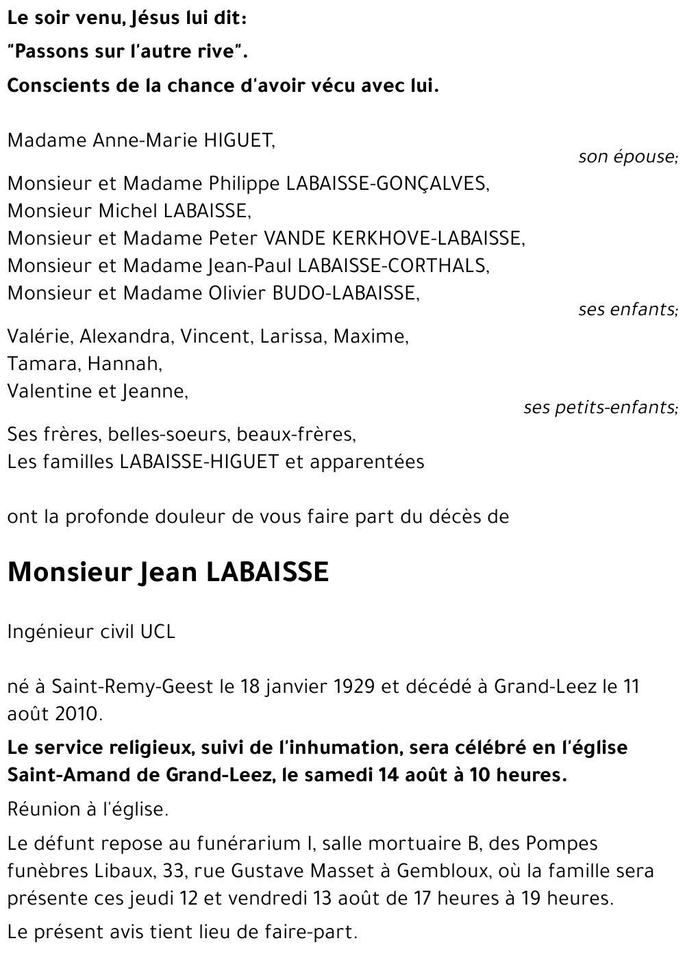 Jean LABAISSE