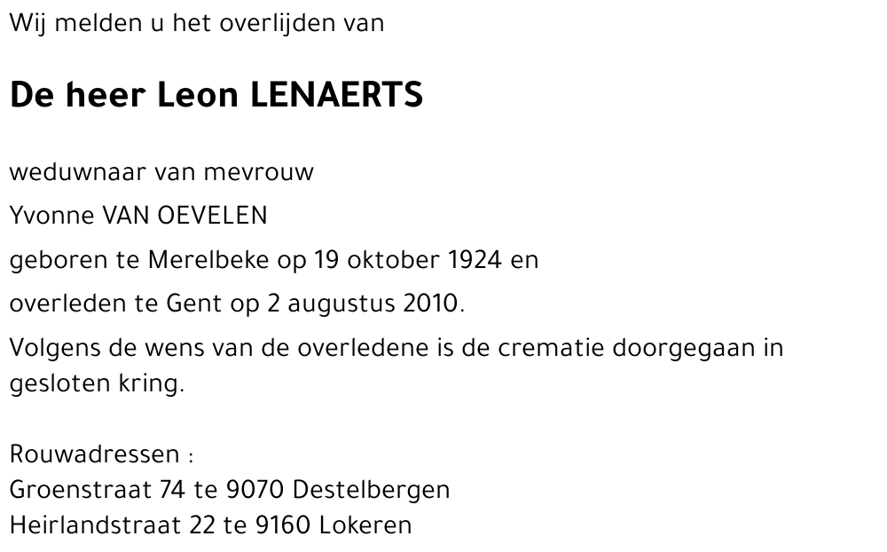 Leon LENAERTS