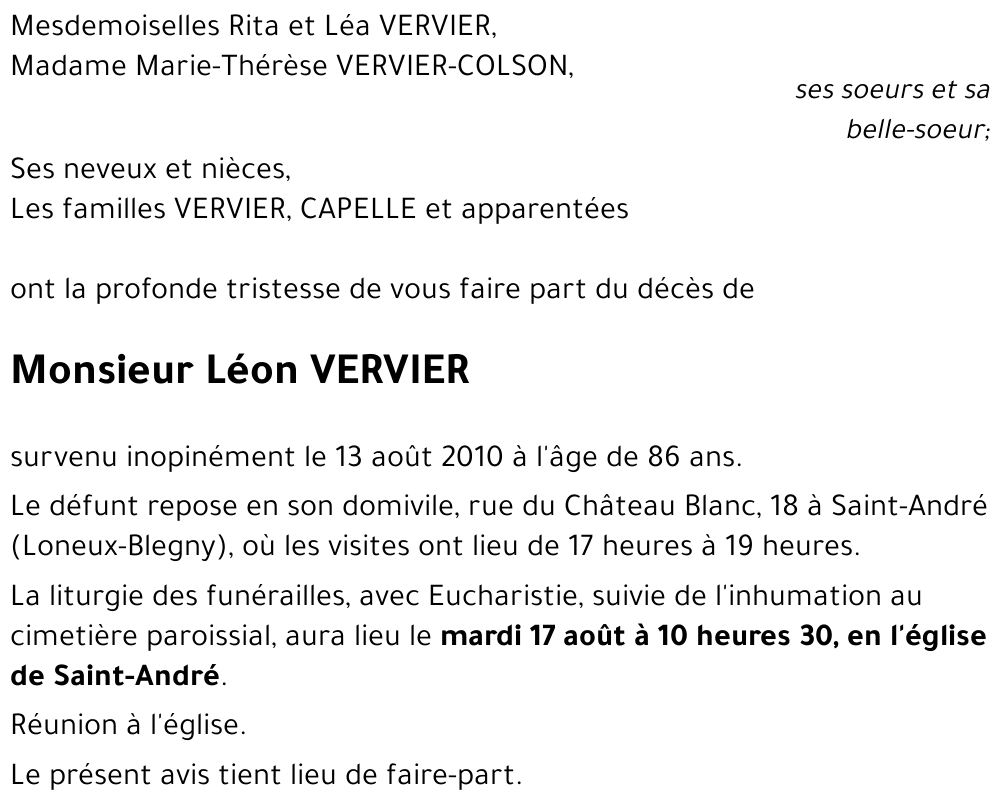 Léon VERVIER