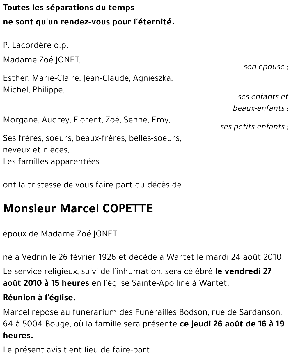 Marcel COPETTE