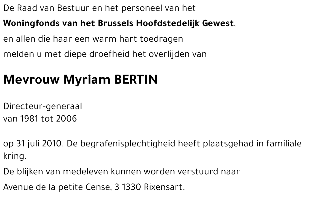 Myriam BERTIN