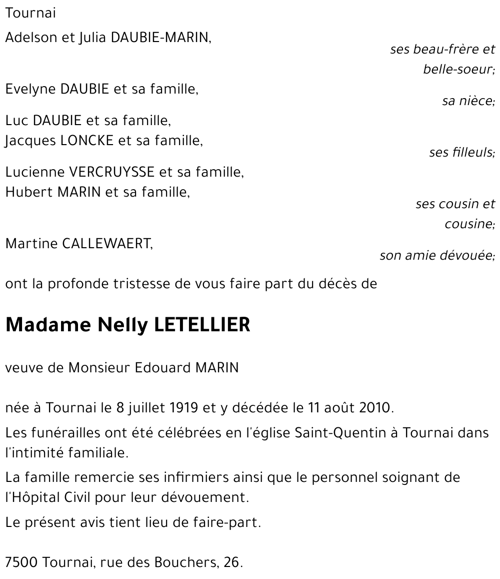 Nelly LETELLIER