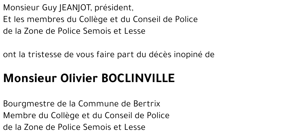 Olivier BOCLINVILLE