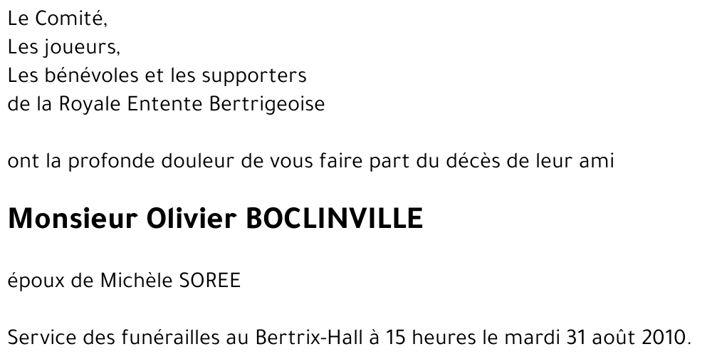 Olivier BOCLINVILLE