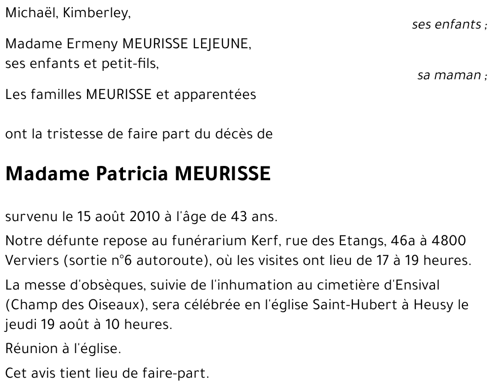 Patricia MEURISSE