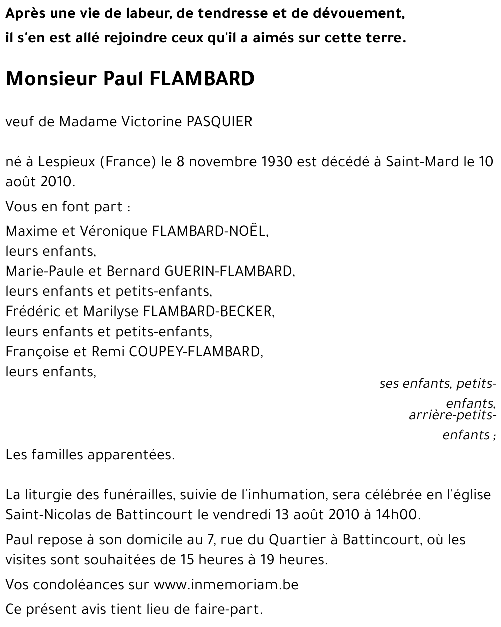 Paul FLAMBARD