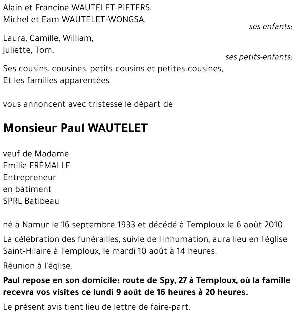 Paul WAUTELET