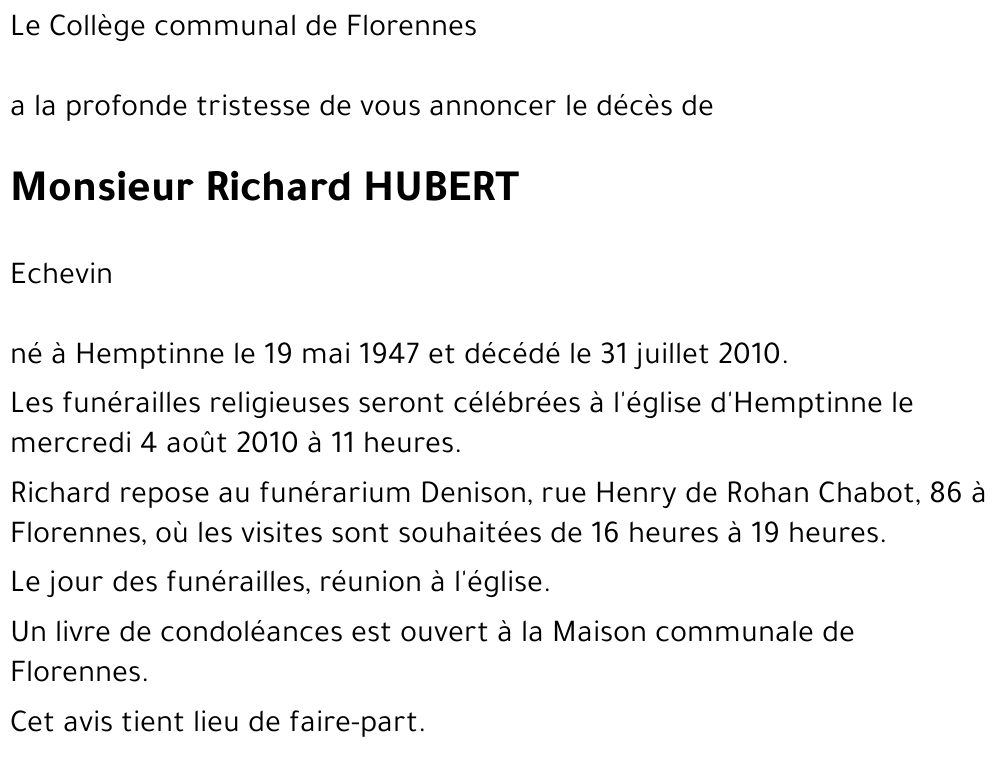 Richard HUBERT