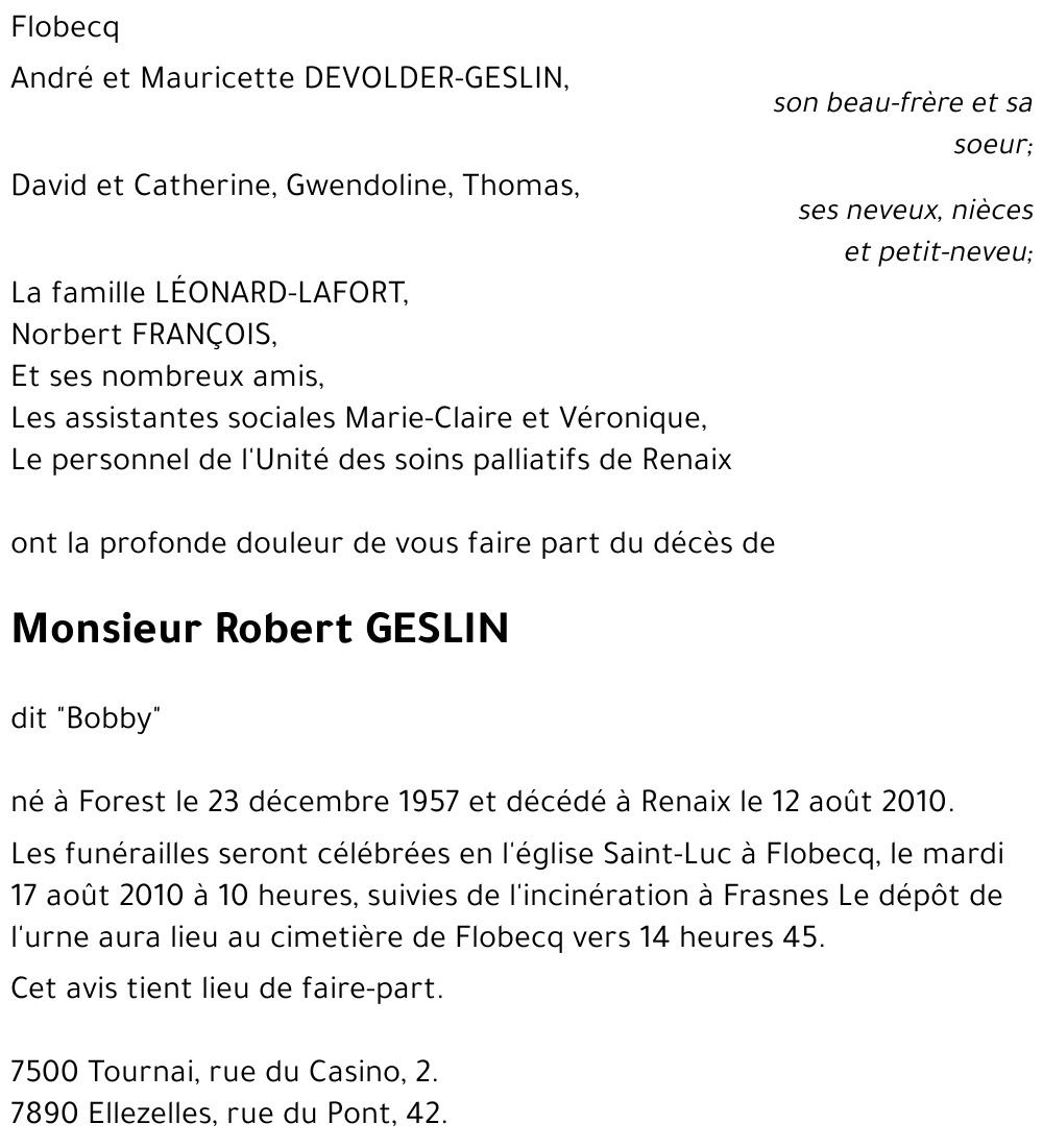 Robert GESLIN