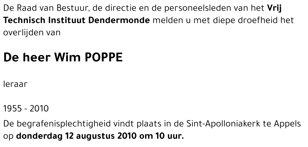 Wim POPPE