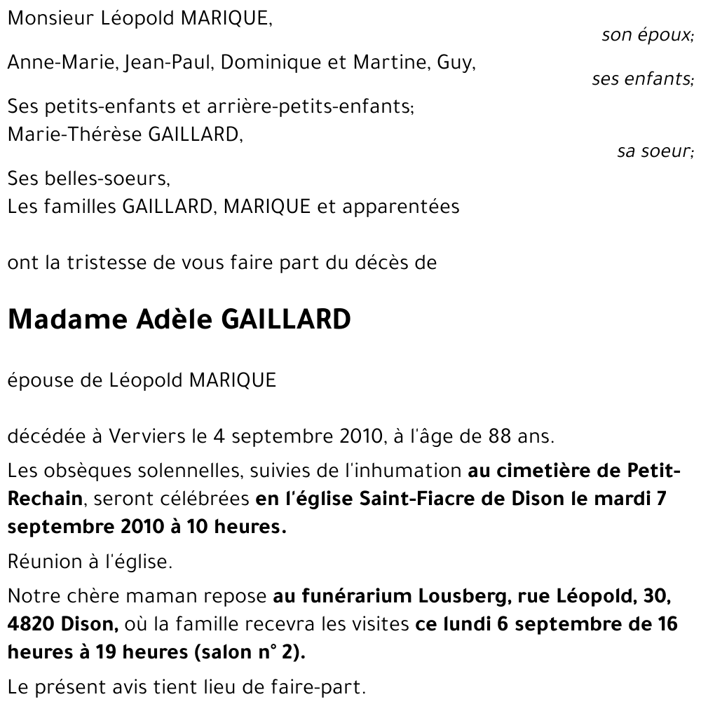 Adèle GAILLARD