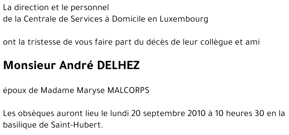 André DELHEZ