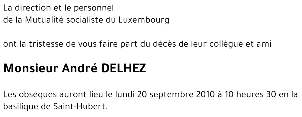 André DELHEZ