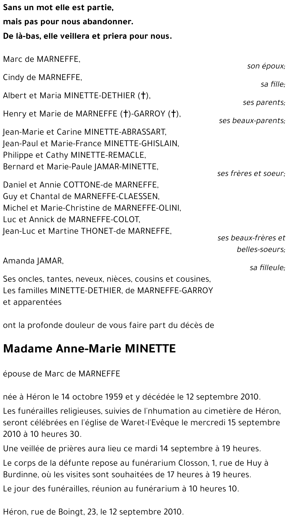 Anne-Marie MINETTE