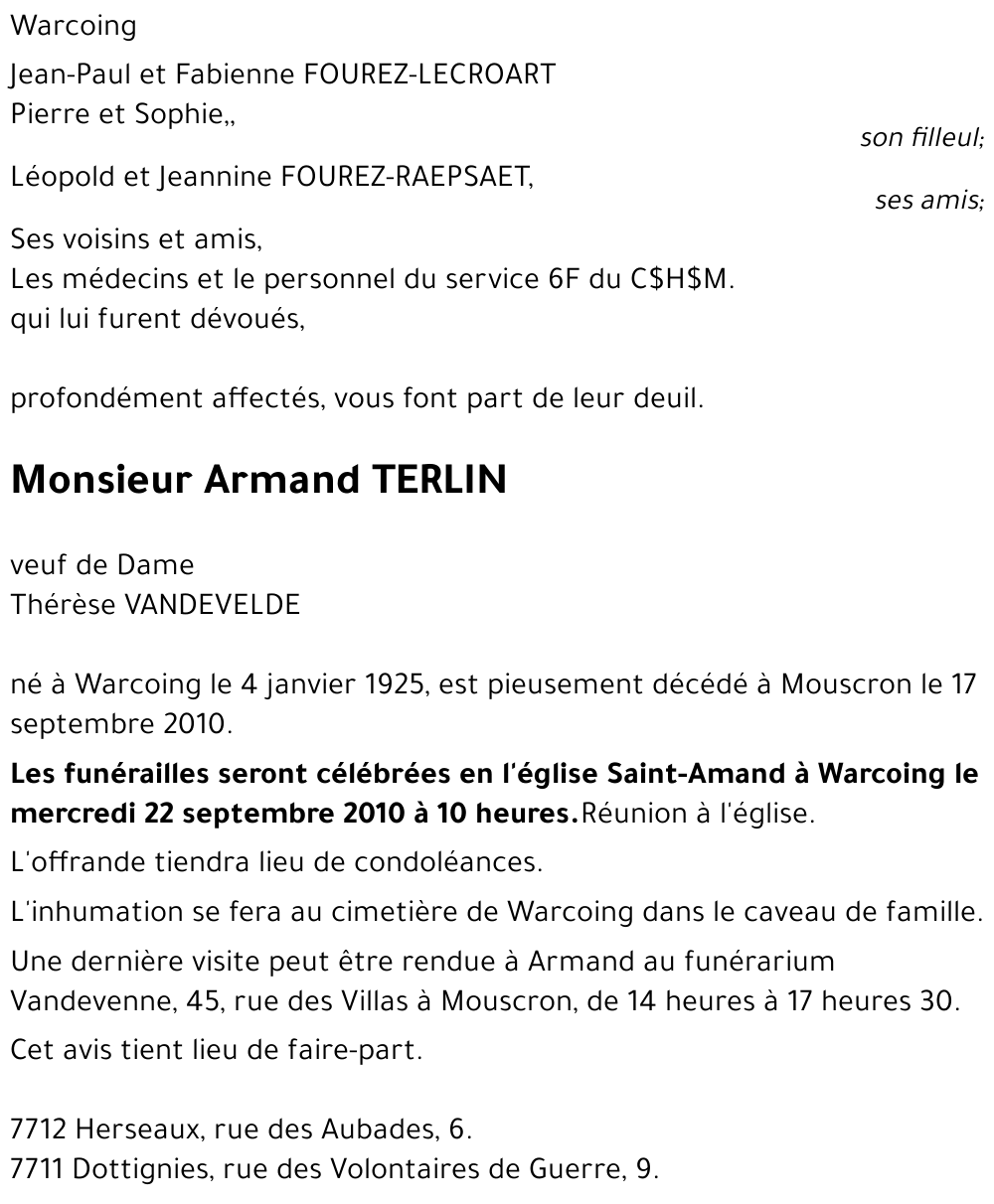 Armand TERLIN
